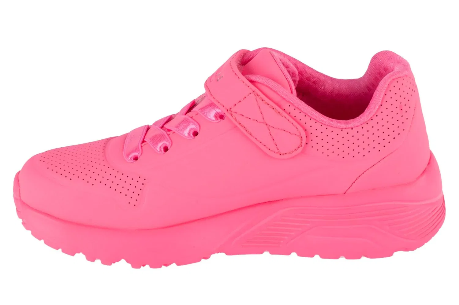 Детские кроссовки для девочек Skechers, Neon Pink Synthetic Trim — фото 2