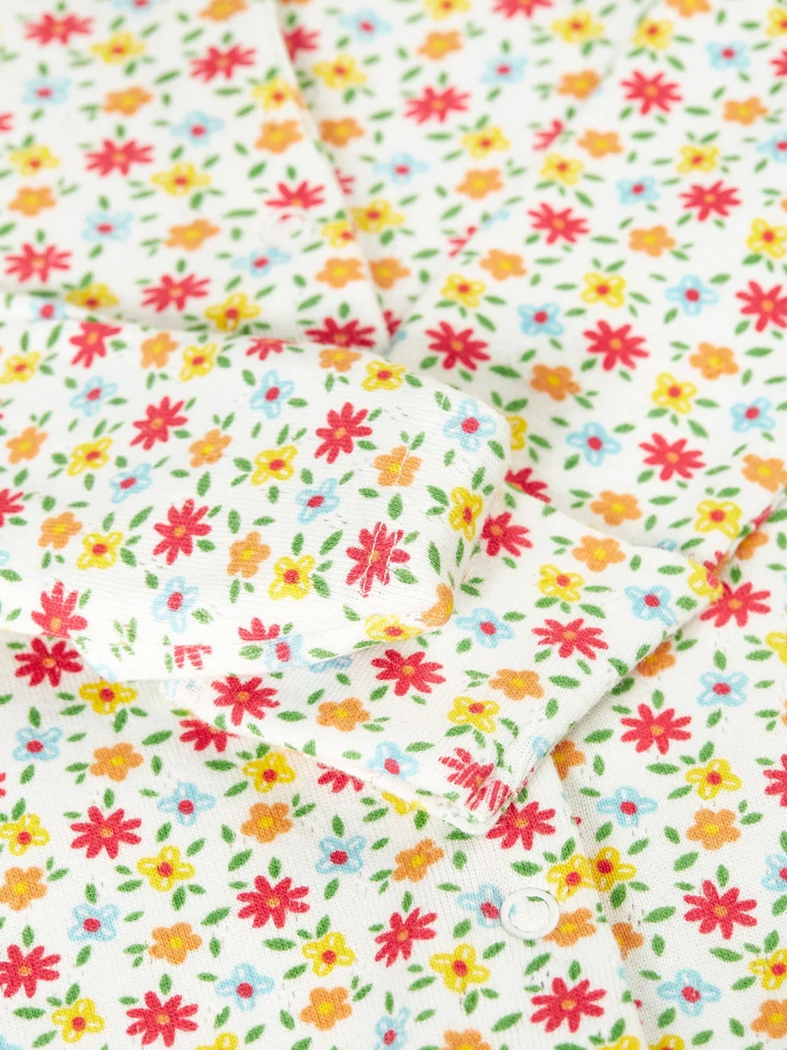 Боди для новорожденных Frugi White Lovely Pointelle, белый — фото 3