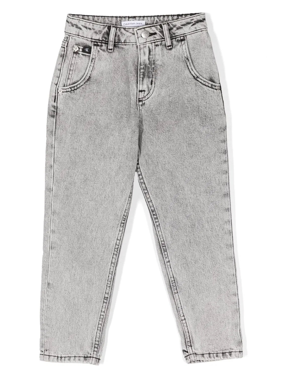 Джинсы со скрытой застежкой Calvin Klein, черный