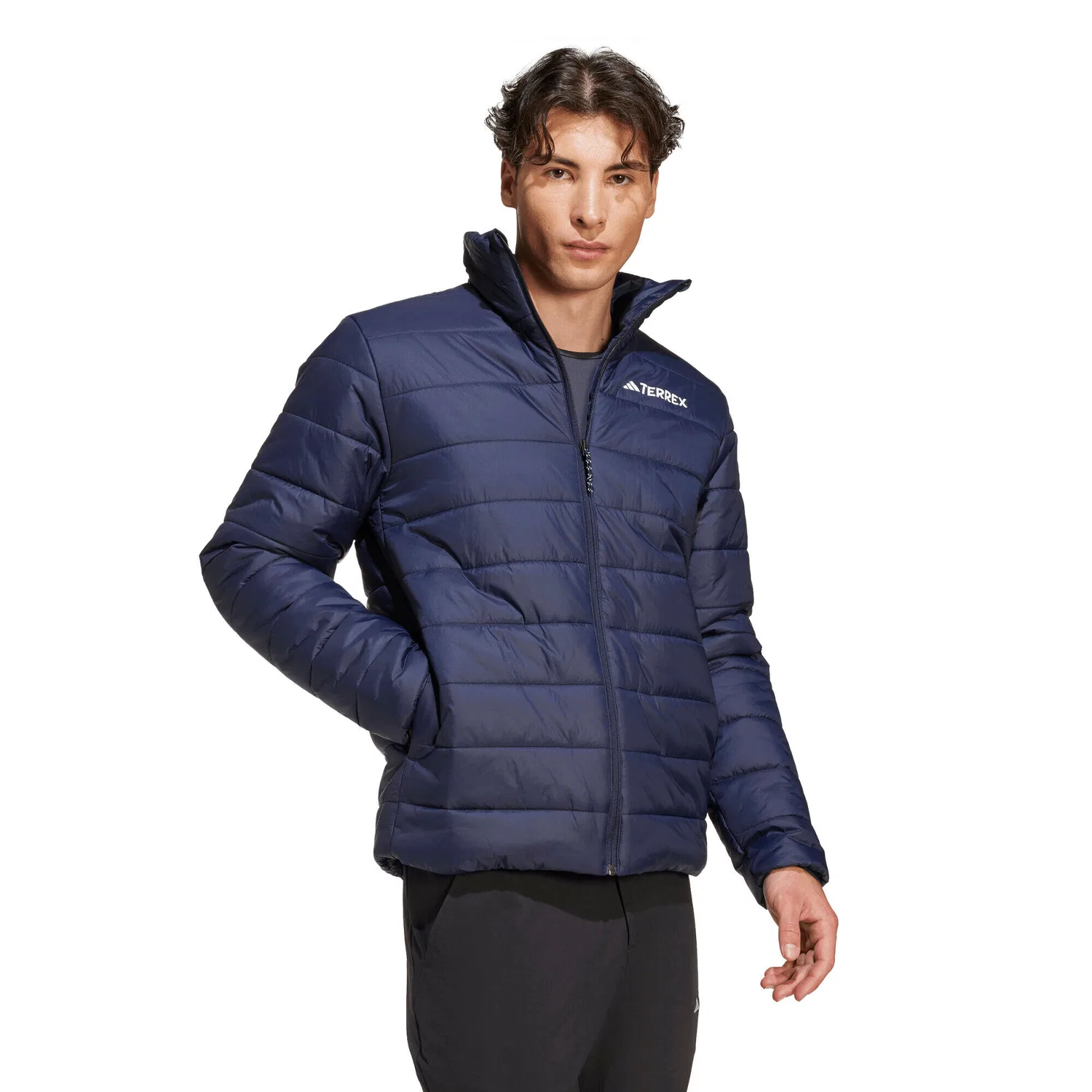 Мужская утепленная куртка с наполнителем adidas TERREX MT ESS PAD J, Darkblau — фото 3