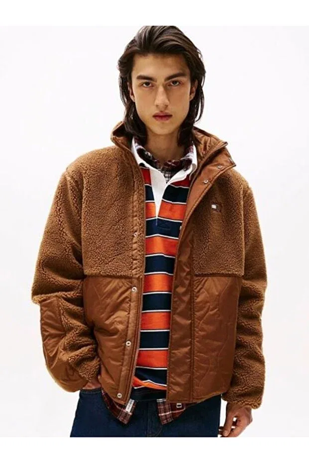 Мужское куртка-бомбер с капюшоном Teddy Tommy Hilfiger, Brown