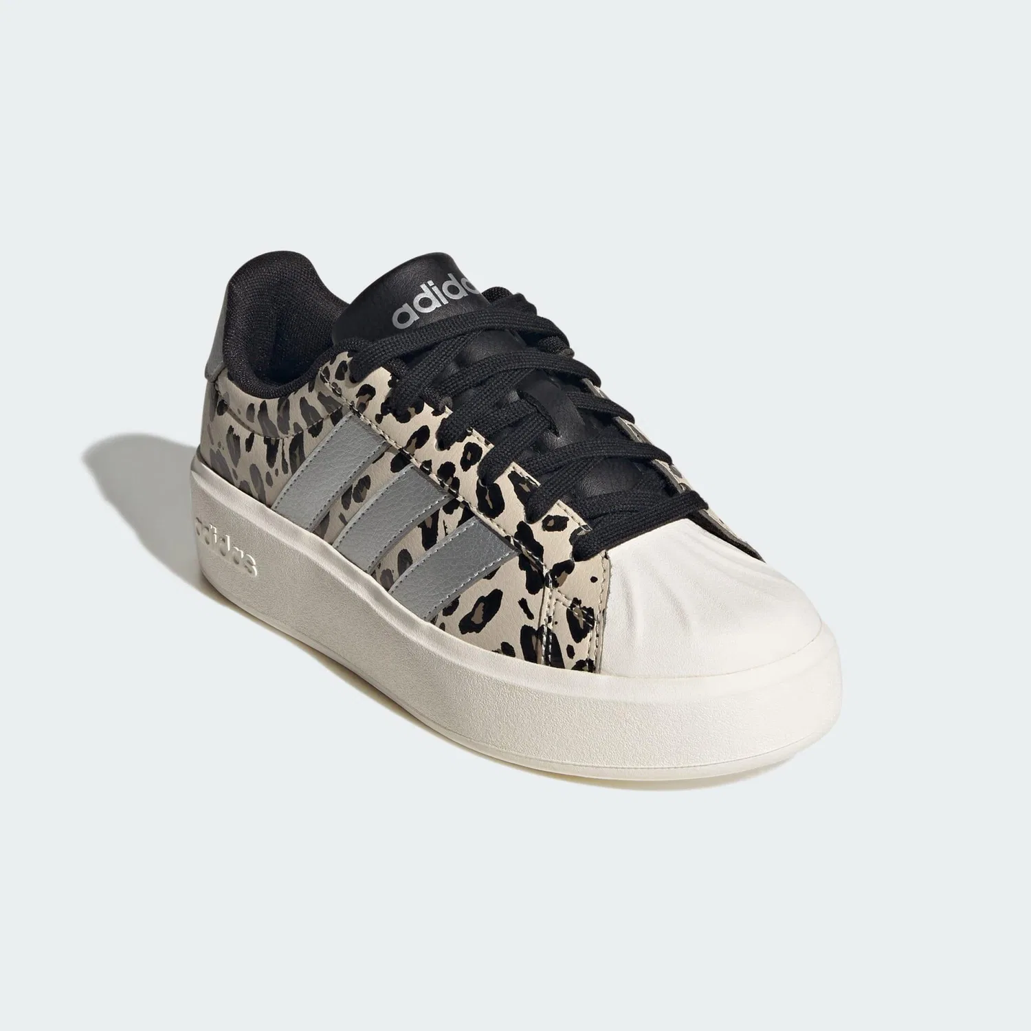 Детские кроссовки с шнуровкой Streettalk Bold Adidas, Creamfarben Silber Schwarz — фото 4