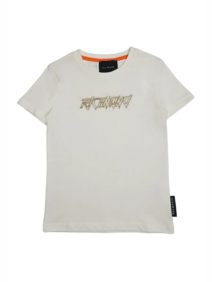 Футболка John Richmond 'T-shirt bianca per bambino' белого цвета