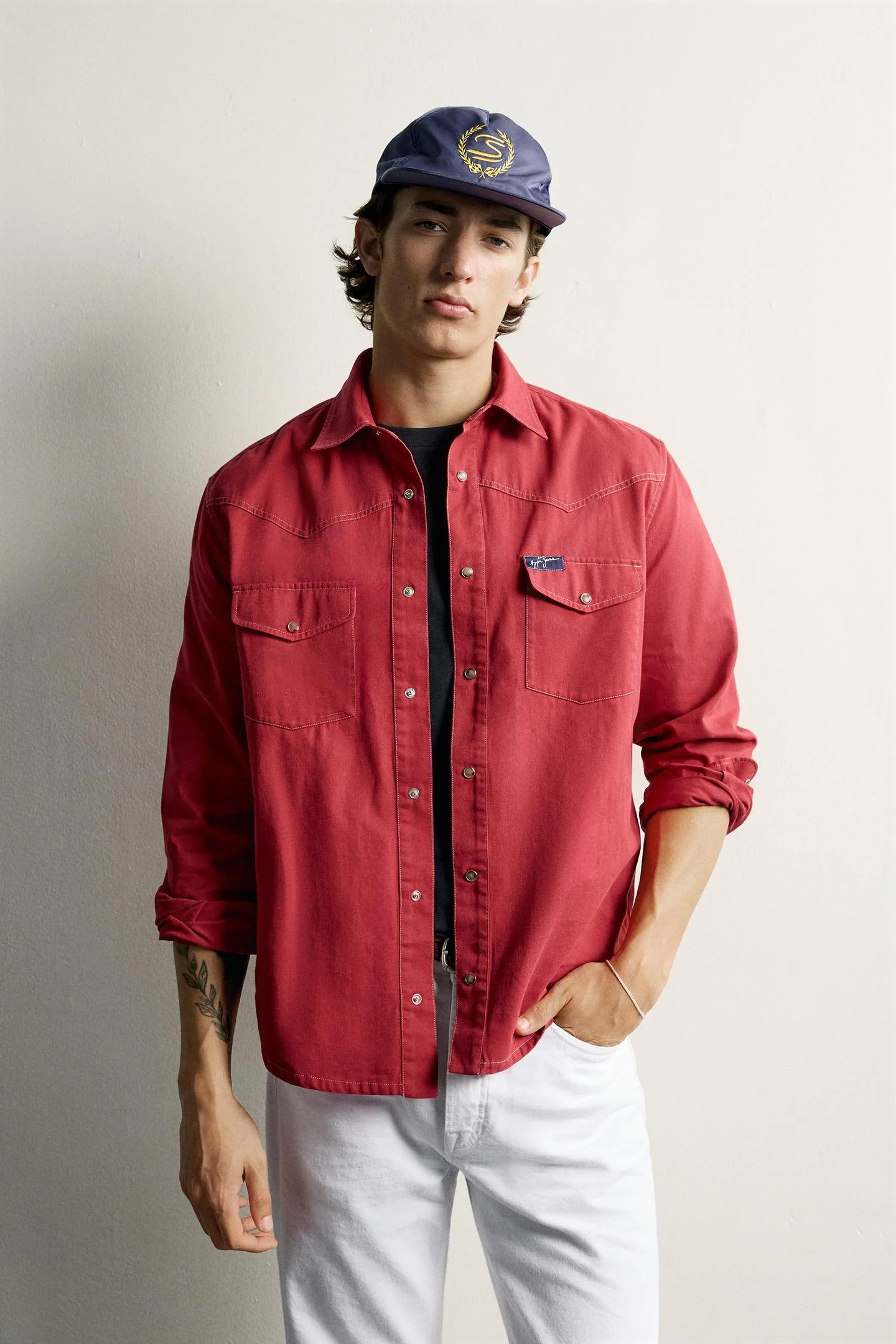 Рубашка Zara Ayrton Senna © Senna Brands с нашивкой, красный