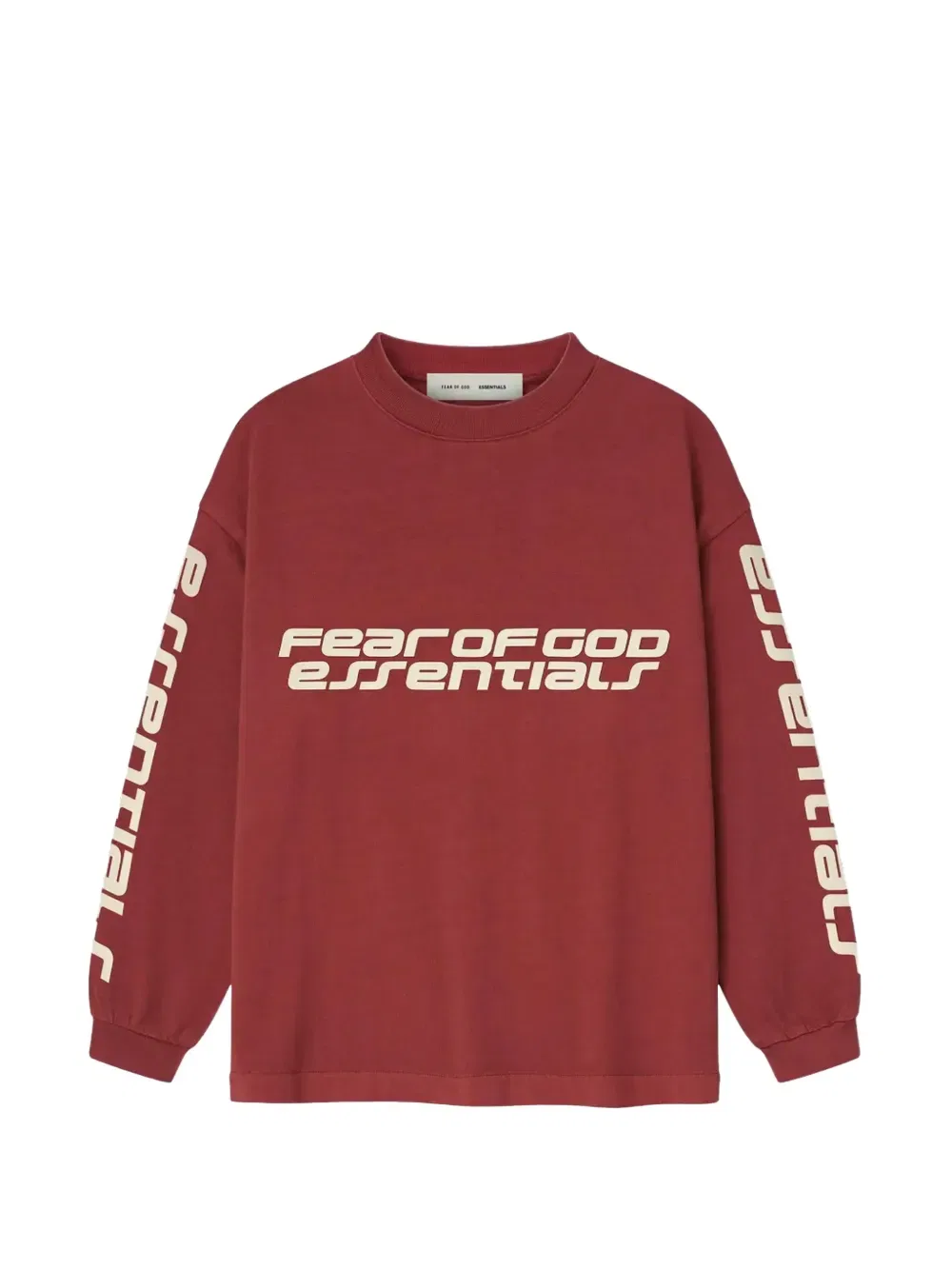 Футболка с логотипом Fear Of God Essentials Kids, красный
