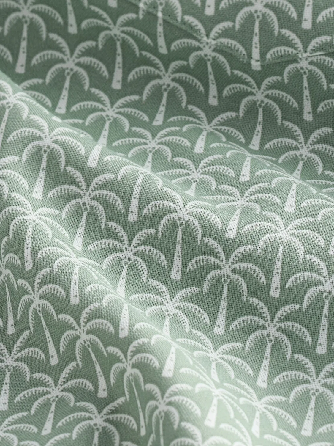 Рубашка оксфорд с коротким рукавом, Green Palm Print Next, зеленый — фото 3