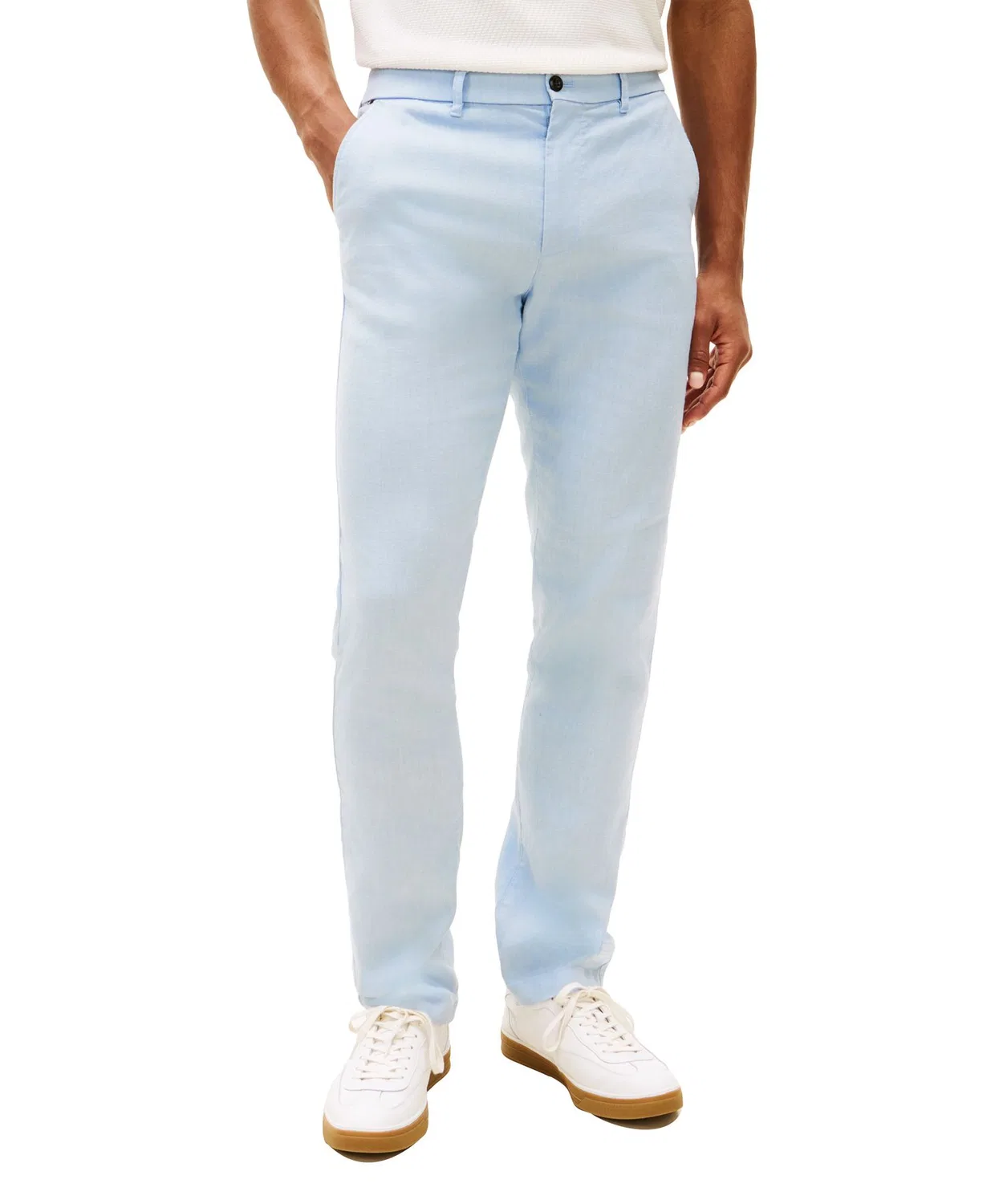 Мужские чиносы из льна с длинным рукавомTOMMY HILFIGER, Blue