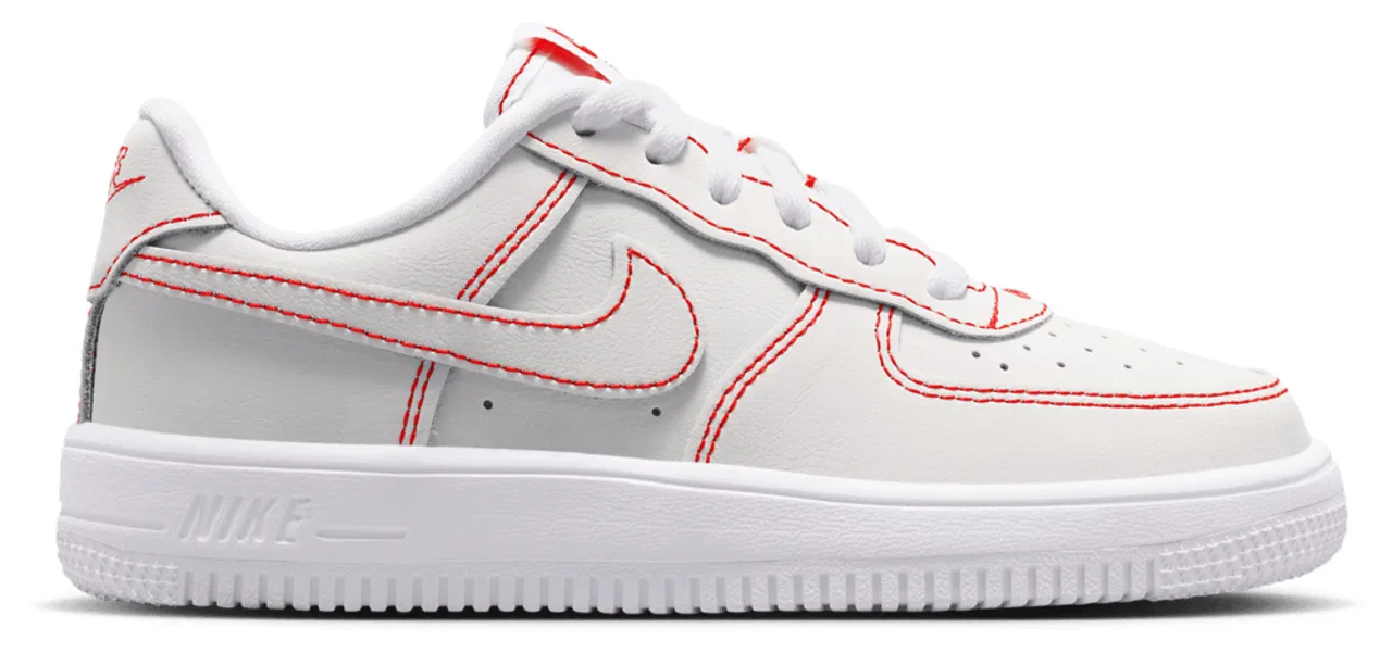 Кроссовки для мальчиков Air Force 1 Low LV8 1 Lace Nike, цвет White/University Red