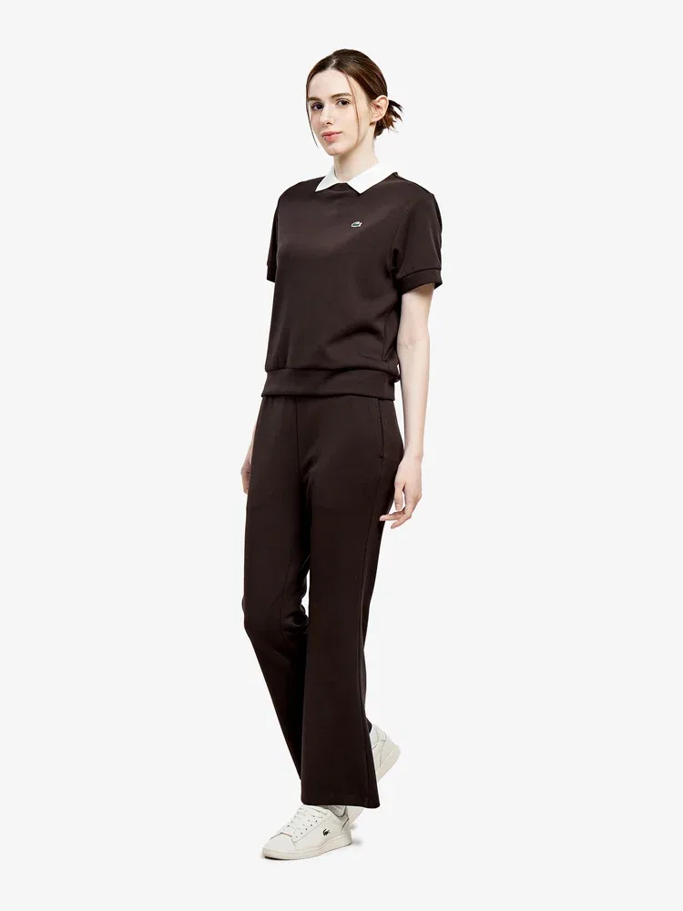 Футболка поло LACOSTE Brown Antique Gold, Light Jersey Set, коричневая — фото 4