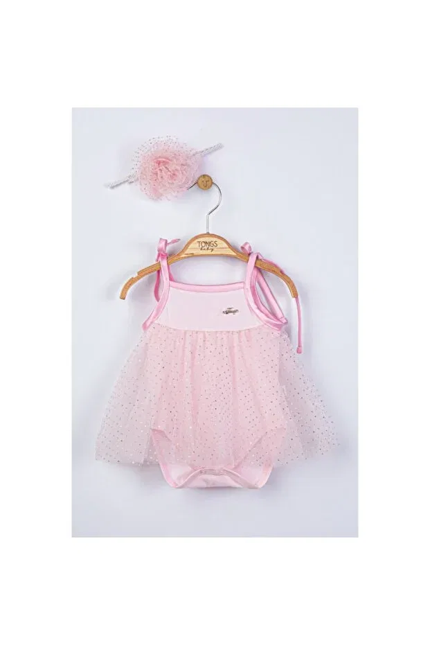 Детское платье для девочек с принтом Tongs Baby, Pink — фото 2