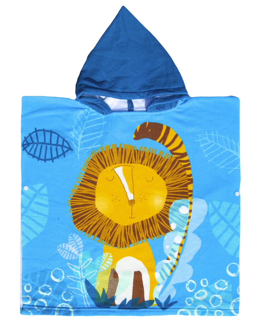 Детский пончо для бассейна и пляжа с капюшоном Lowen Kinderponcho Sun & Surf, Bunt