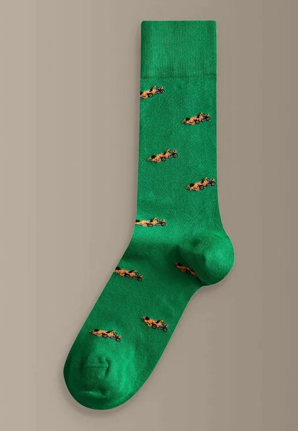 Носки 4 пары хлопок Signature pattern socks Next red, green, красный/синий/зеленый — фото 4