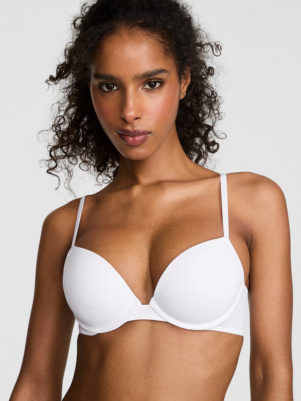 Бюстгальтер Victoria's Secret Pink Wear Everywhere Super Push Up, белый