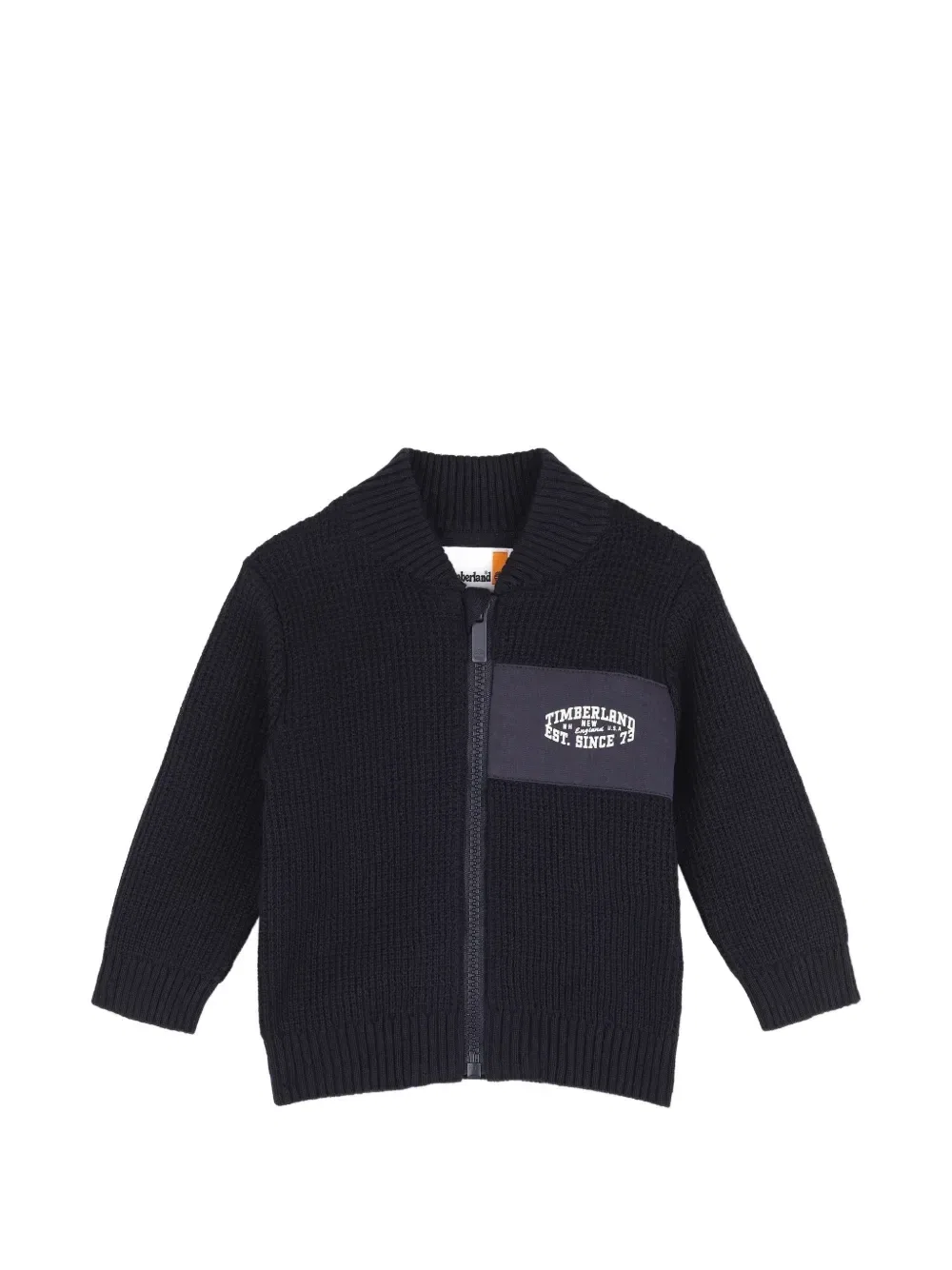 Кардиган на молнии с нашивкой-логотипом Timberland Kids, синий