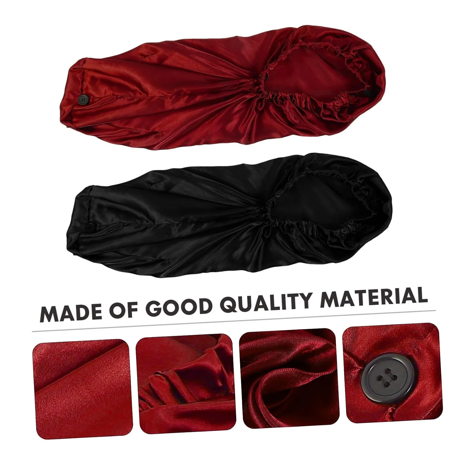 Шапочка для душа Satin, DOITOOL, набор 4 шт, 60.5x20 см, As shown — фото 2