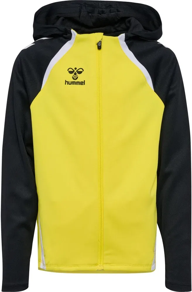 Тренировочная куртка детская с капюшоном на молнии Lead 2.0 Zip Hoodie Hummel, желтый — фото 2