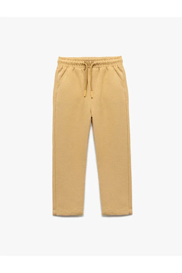 Детские брюки для девочек прямого кроя Koton, Tan Color
