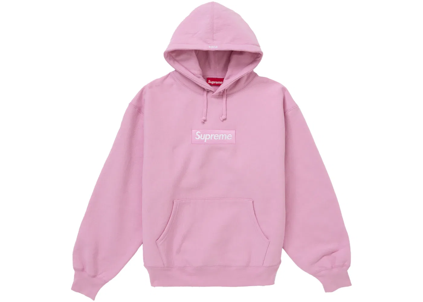 Мужской худи с принтом Supreme Box Logo, Pink