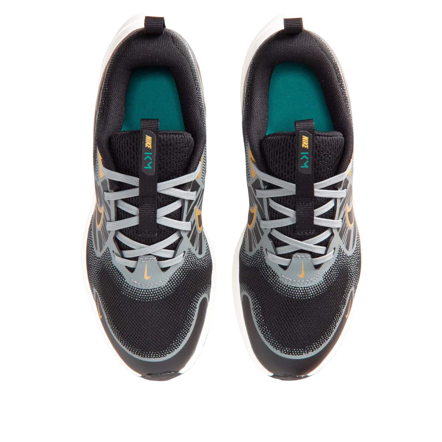 Детские кроссовки с сетчатым верхом Cosmic Runner 'Black Smoke Grey' Nike, Black/Smoke Grey/Sail/Metallic Gold — фото 3