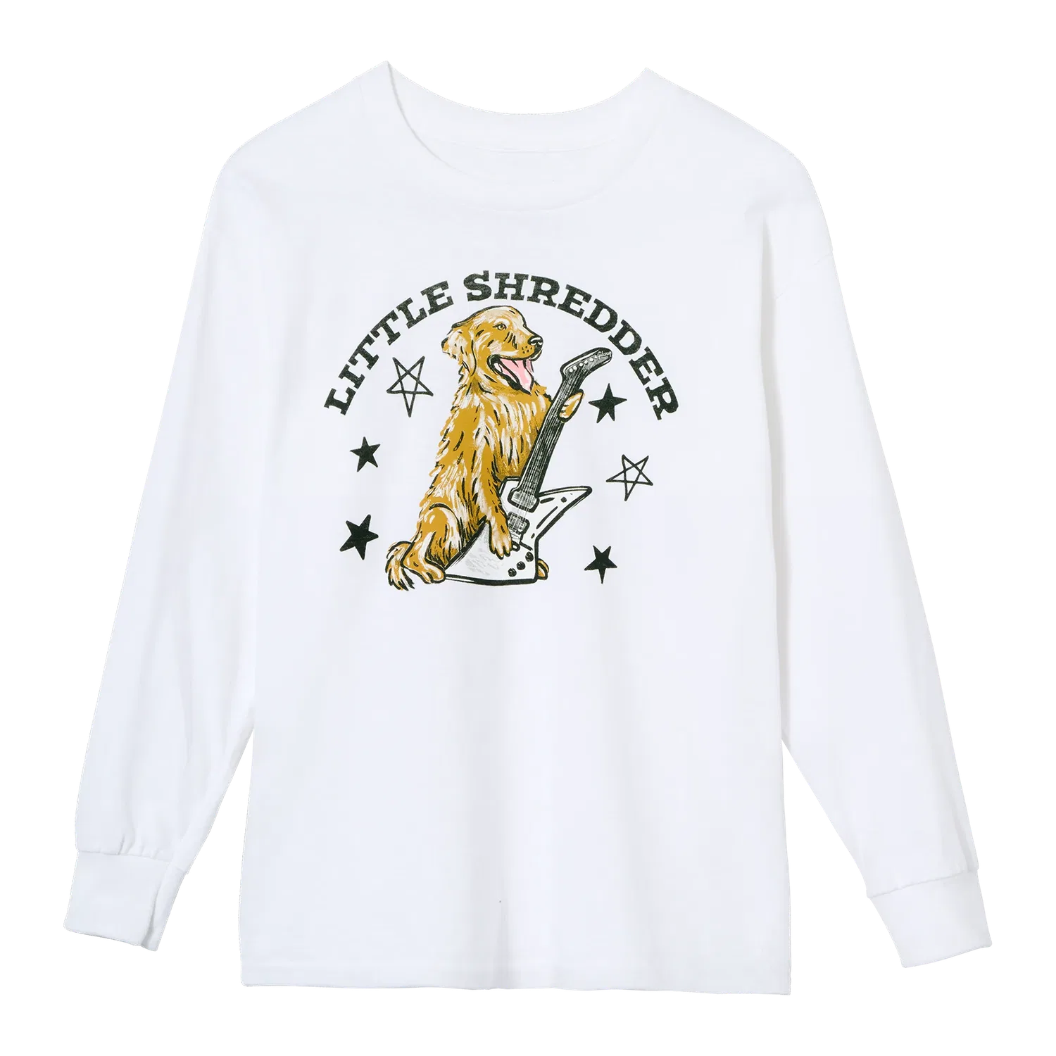 Детская футболка с длинным рукавом с принтом Gibson Kid's Little Shredder Longsleeve Tee, Gibson