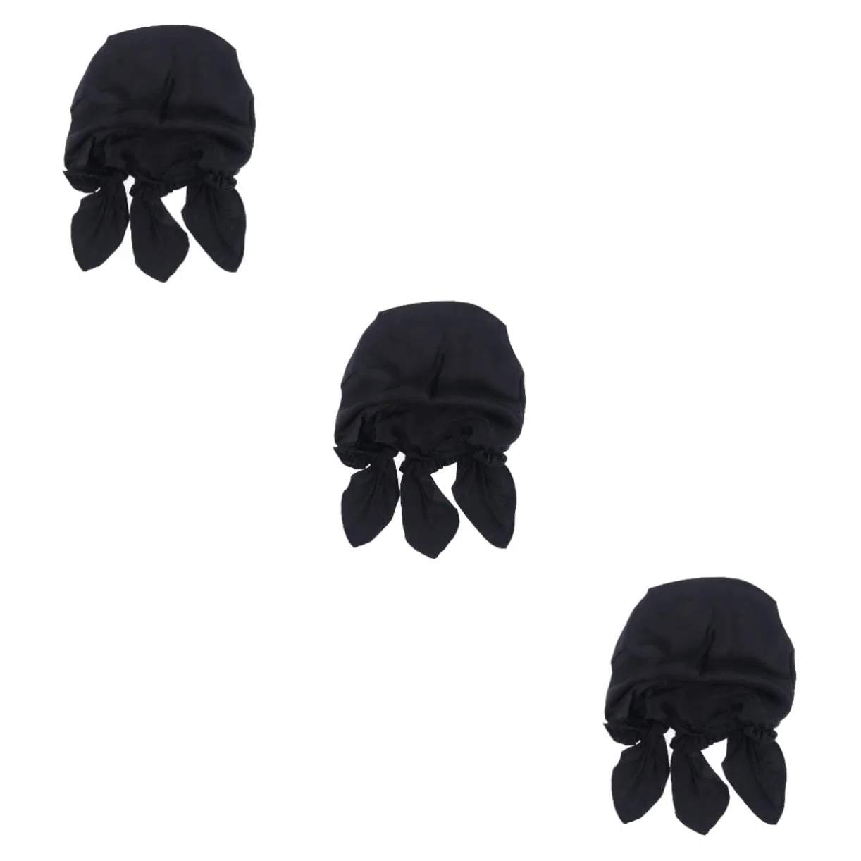 Шапочка для душа POPETPOP, набор 6 шт, 33x21x0.3 см, Black