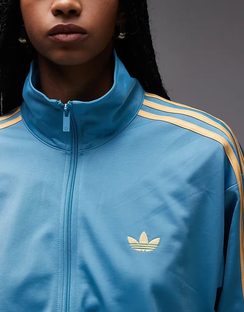 Куртка спортивная Firebird Adidas Originals, синий/оранжевый — фото 4