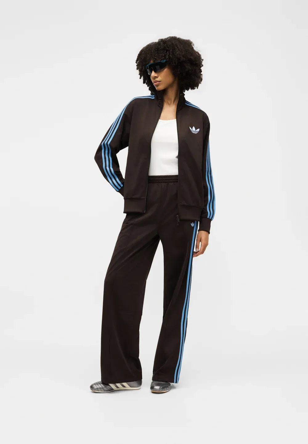 Свободные спортивные штаны Firebird Adidas Originals, Aurora Coffee/Blue Fusion — фото 4
