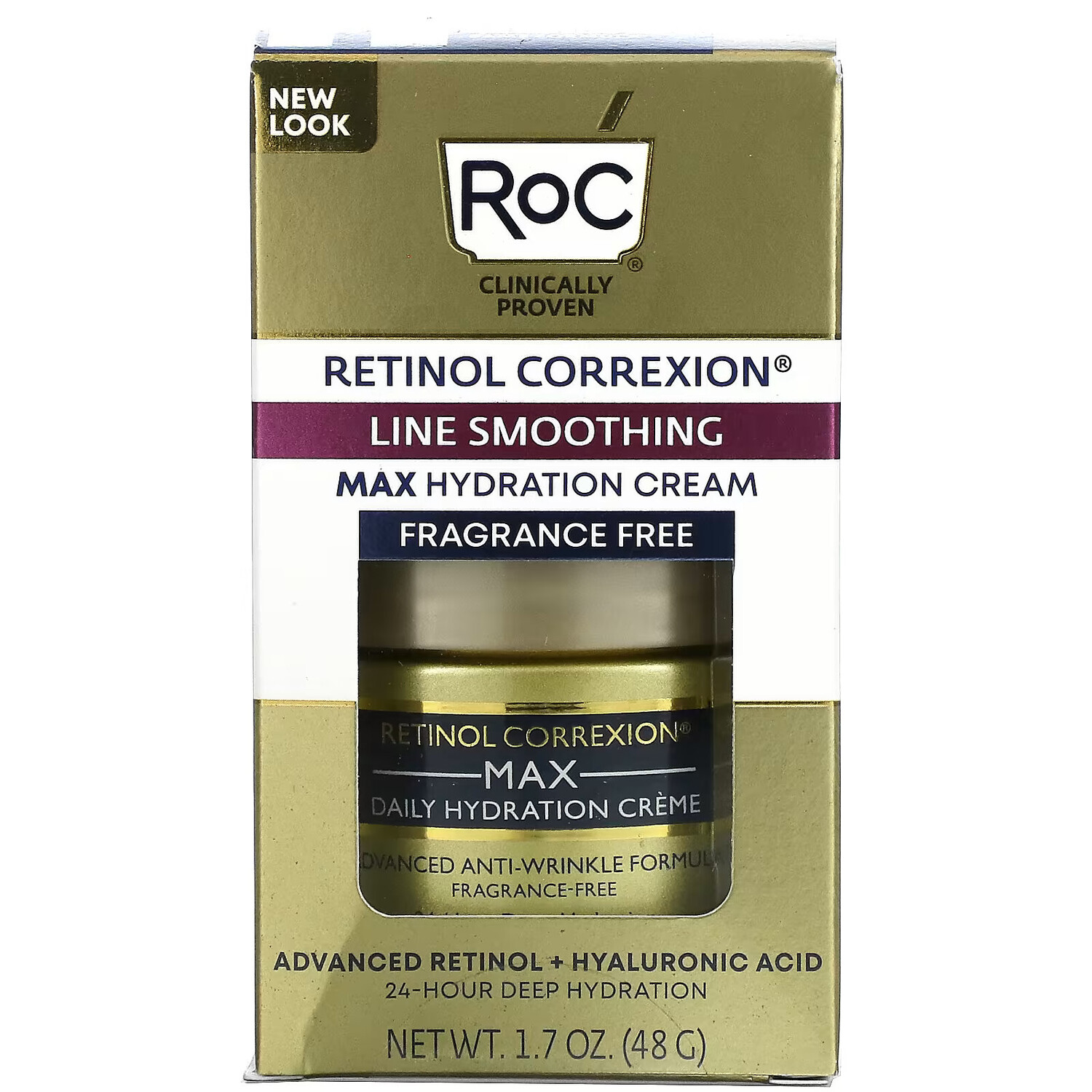 RoC, Retinol Correxion, крем для максимального увлажнения, без отдушек, 48 г (1,7 унции) — фото 3