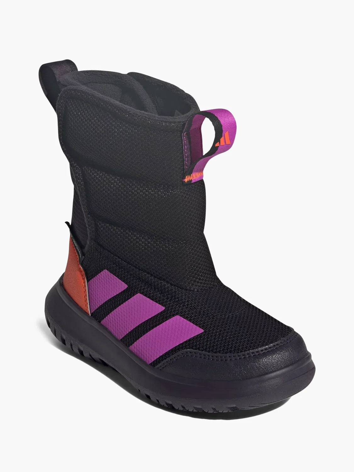 Детские зимние ботинки с мембраной Adidas, черный — фото 2