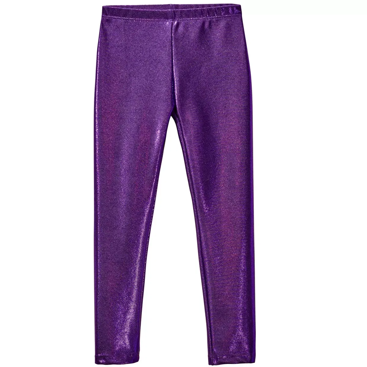 Детские леггинсы для девочек с принтом City Threads, Purple Sparkly Shimmer