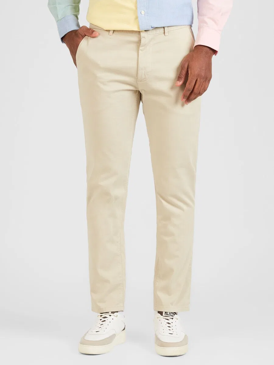 Брюки-чиносы BOSS Slim fit в цвете Kitt — фото 2