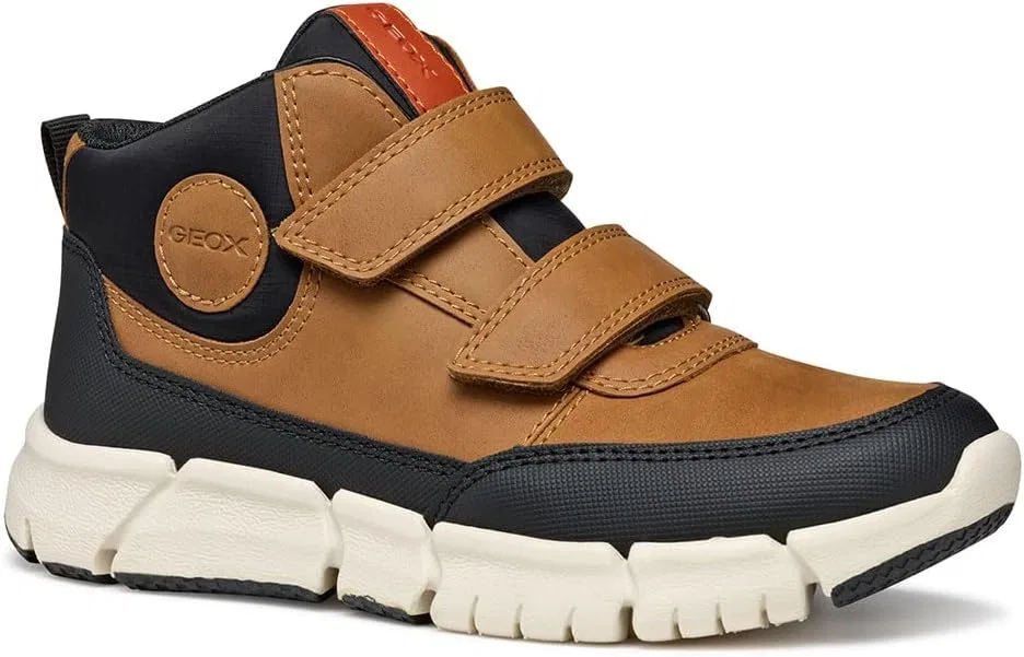 Детские ботинки для мальчиков с высоким берцем Geox, Light Brown