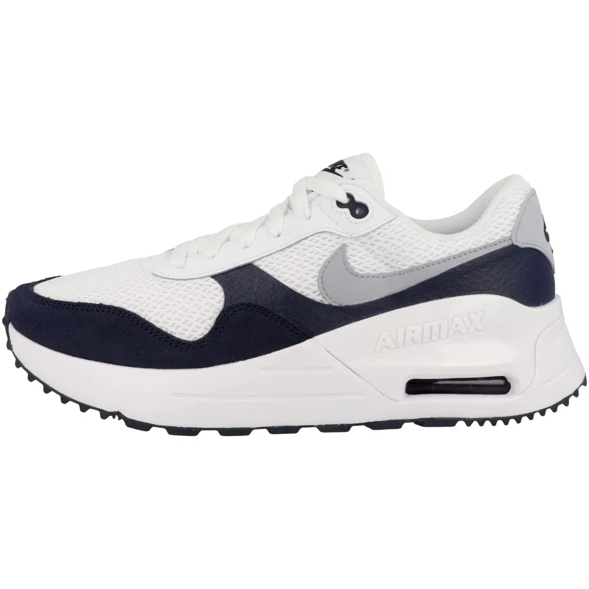 Детские кроссовки для мальчиков с сетчатым верхом Air Max NIKE, White Obsidian
