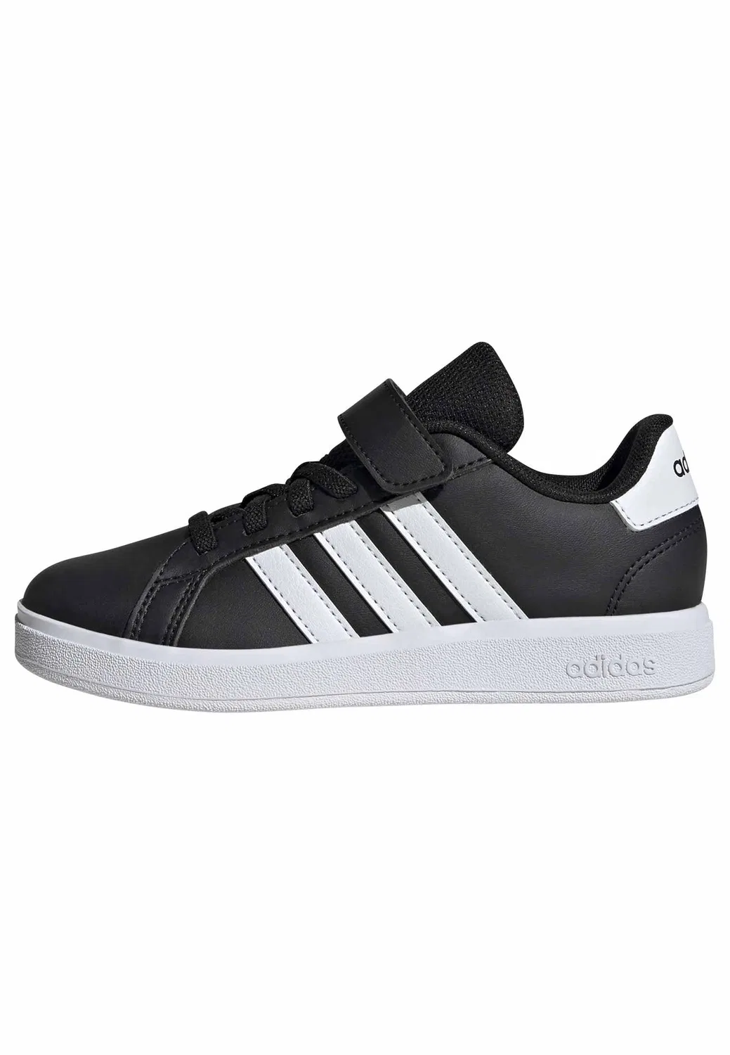 Детский кед с липучками Grand Court 2.0 Children Adidas, Core Black Cloud White Core Black