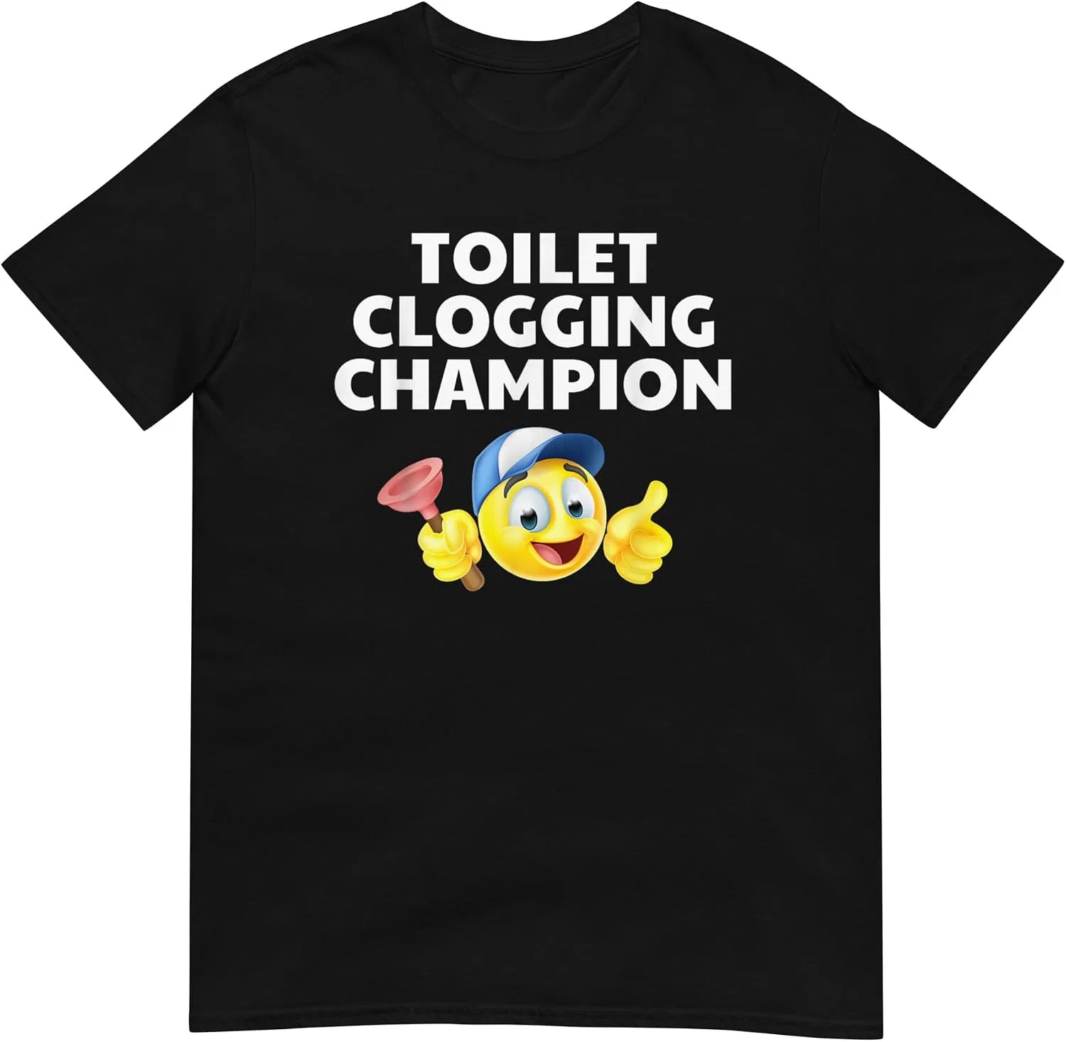 Футболка с принтом Toilet Clogging Champion Regular Fit, Black