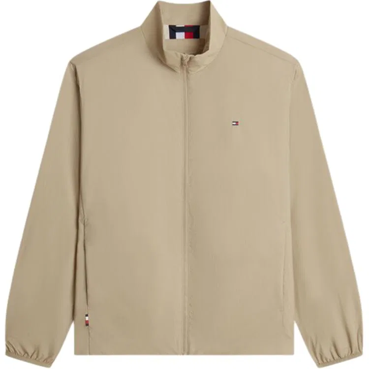 Мужская куртка с воротником-стойкой средней посадки Khaki AEG Tommy Hilfiger