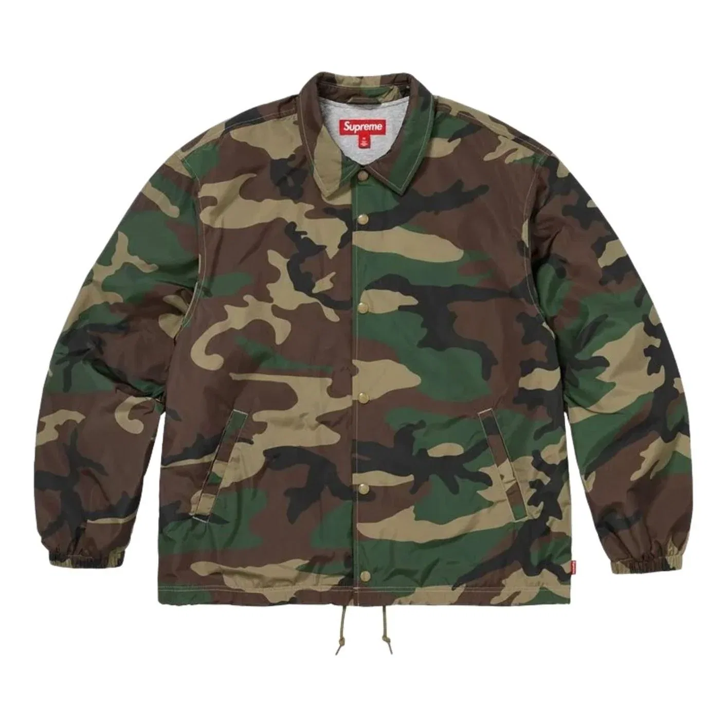 Мужская куртка FW26 Coaches Jacket 'Woodland Camo' Supreme, Woodland Camo