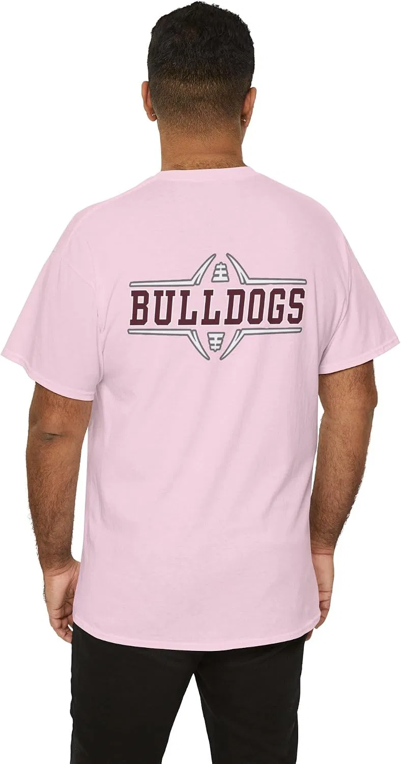 Футболка с логотипом Mississippi Bulldogs, Light Pink — фото 4