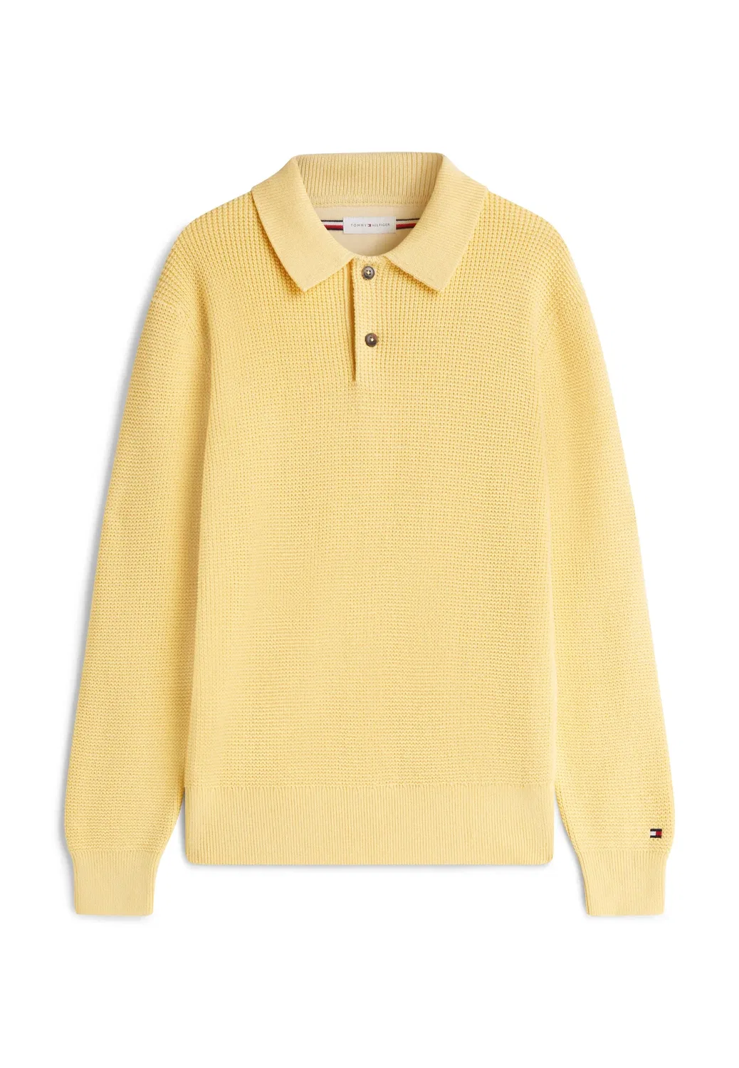Вафельная структура для регби - джемпер Tommy Hilfiger, Light Daffodil — фото 4