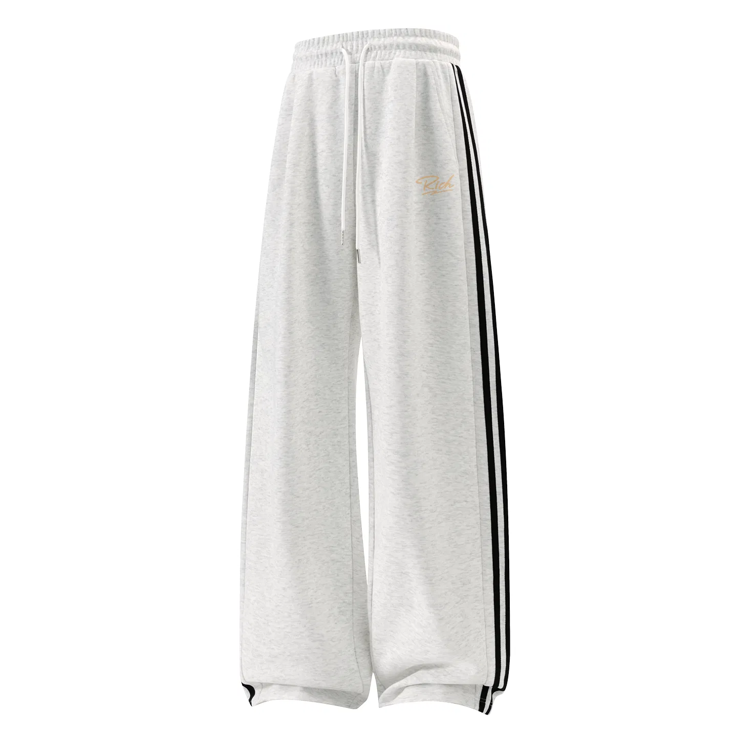 Детские брюки повседневные прямого кроя MINISO, White Heather Gray (Ma Ji Ma Sparkling Pants Logo)