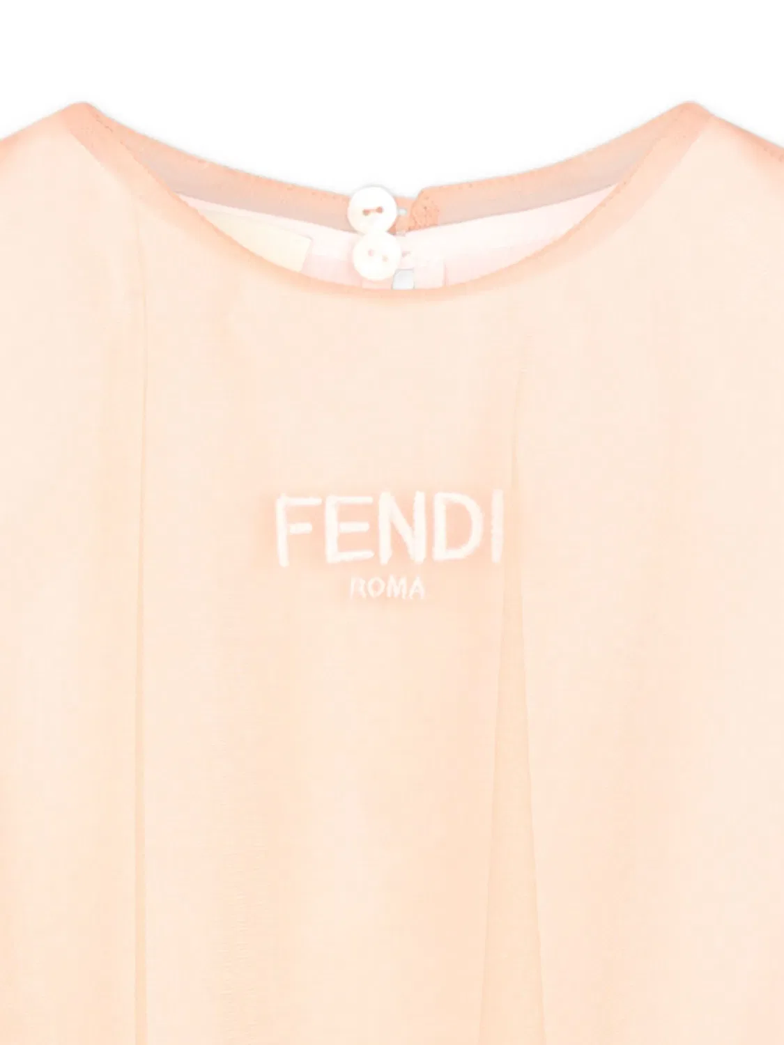 Платье с рюшем FENDI, розовый — фото 2