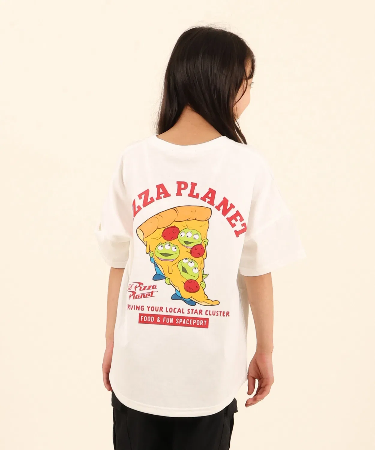 Детская футболка с принтом Pizza Planet ANTIBAL, White