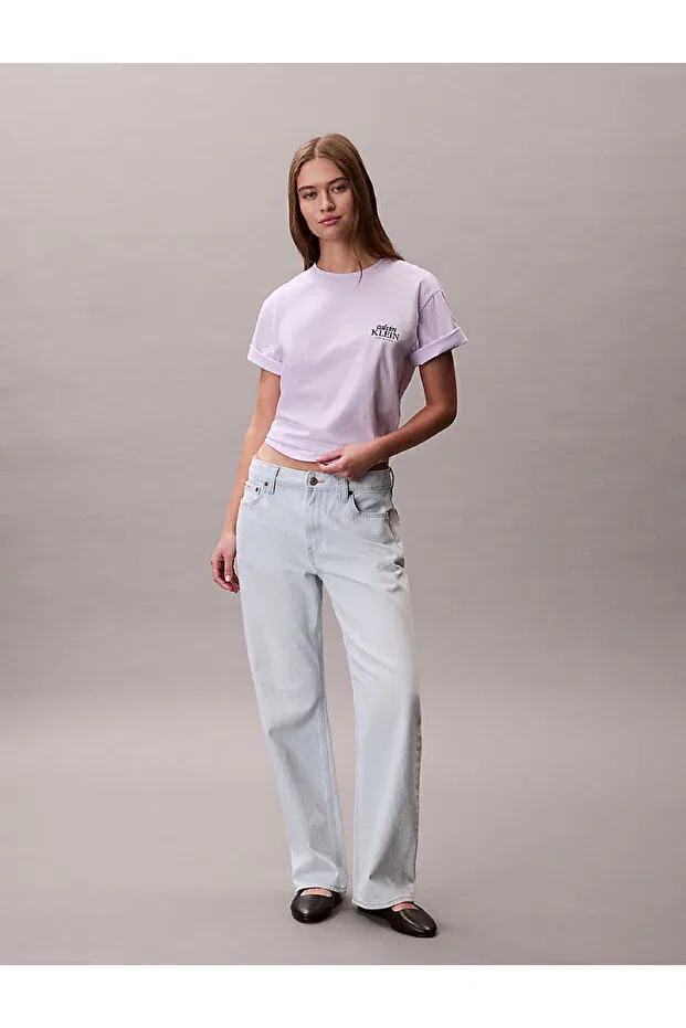 Женская футболка с принтом Calvin Klein, Lilac