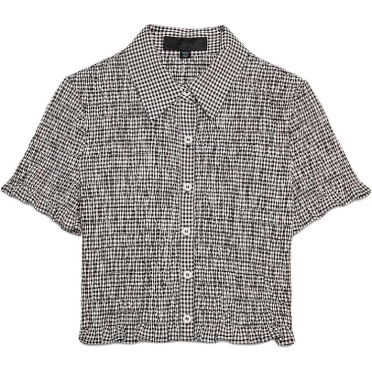 Женская рубашка с лацканами Dark Brown ZARA