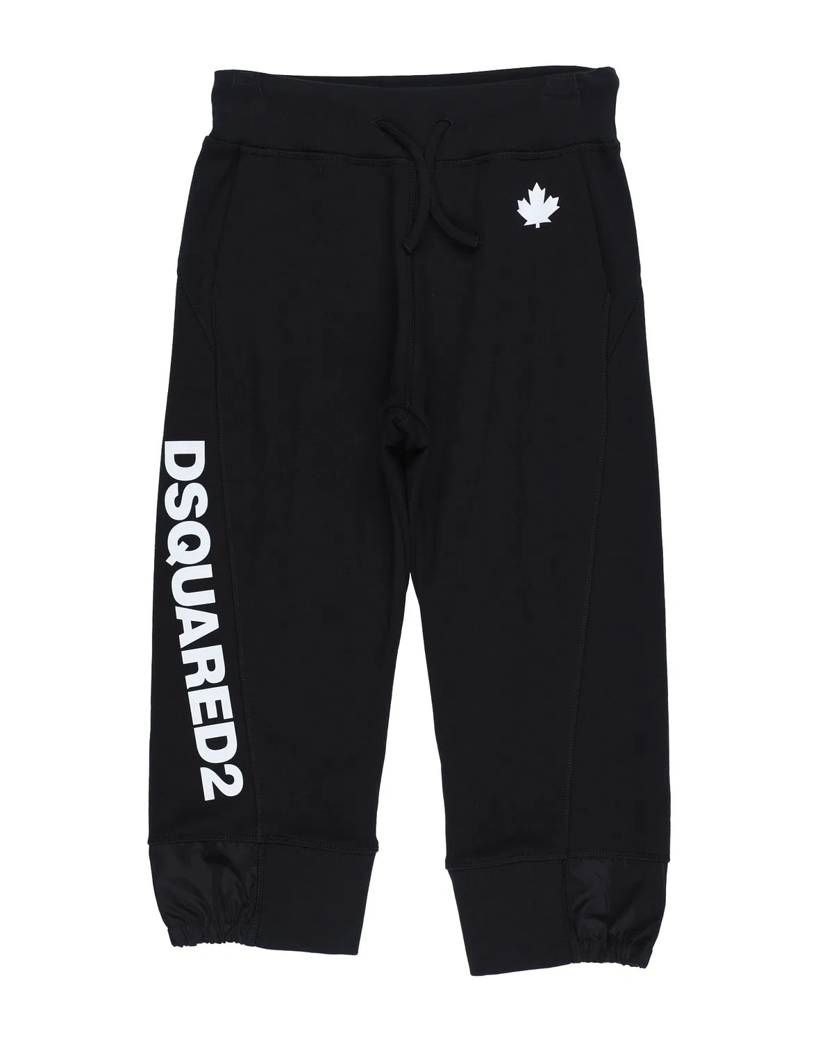 Детские спортивные брюки из техно-ткани Dsquared2, черный