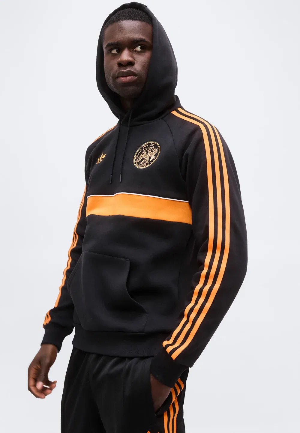 Худи Ajax Amsterdam - клубная одежда Adidas Originals, Black — фото 4