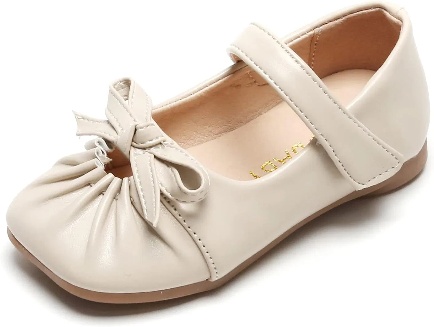 Детские туфли для девочек с цветочным принтом Girls Slippers Monkey Dress Bridesmaids Flats Wedding Kids 1-6Y Girls Flower Party Shoes Shoes Girls Sandals, White — фото 4