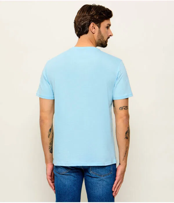 Мужская футболка с круглым вырезом Regular Fit Emporio Armani, синий — фото 3