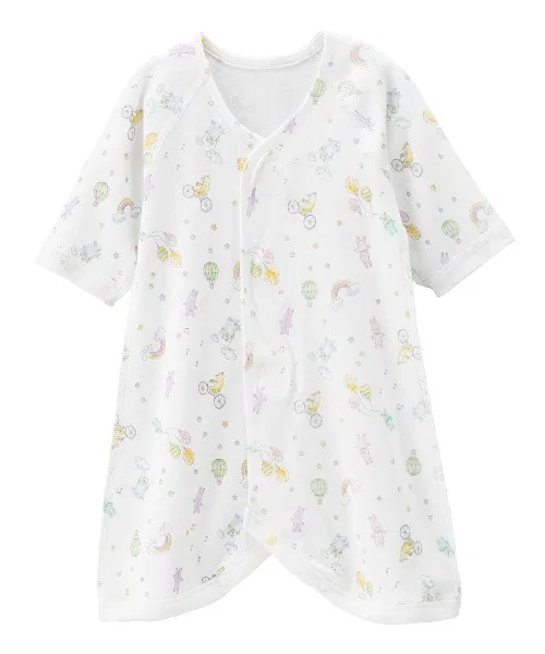 Детский комбинезон-боди с длинным рукавом модель Osoba no Sanpo, combimini, Off White — фото 2