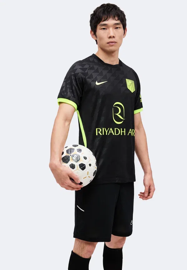 Футболка Dri-fit Atletico Madrid 2026 Stadium Home, Nike Performance, черный/Volt — фото 4